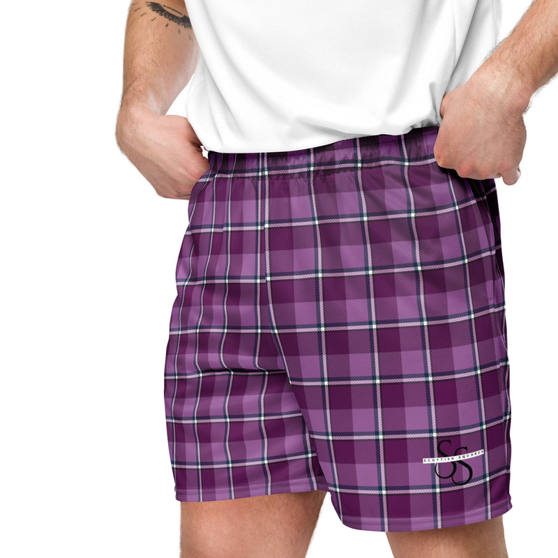 Unisex Mesh Shorts - Scottish Squares