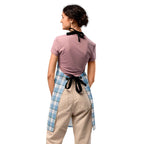Personalized Pink Cloud and Blue Lagoon Plaid Apron - Scottish Squares