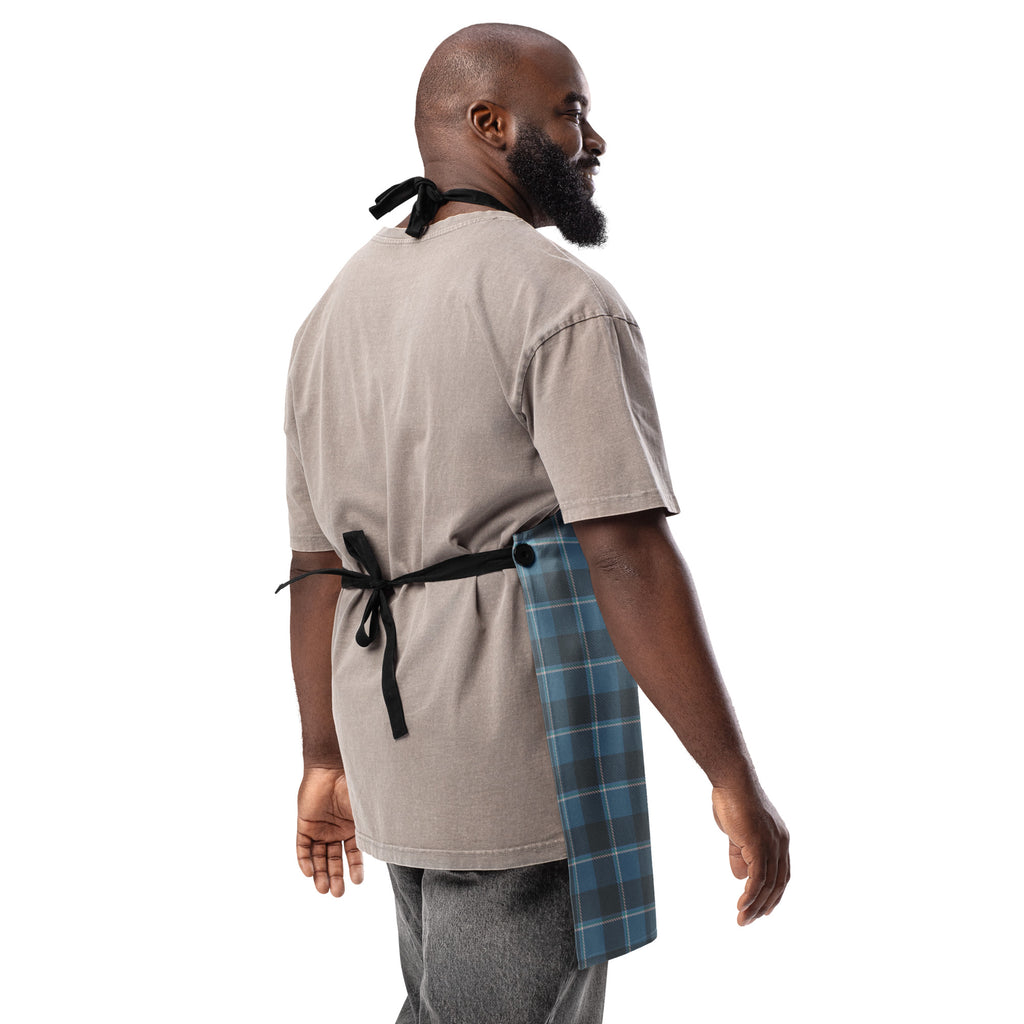 Personalized Hoki and Shuttle Gray Plaid Apron - Scottish Squares