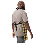 Personalized Flax and Livid Brown Plaid Apron - Scottish Squares