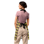 Personalized Flax and Livid Brown Plaid Apron - Scottish Squares