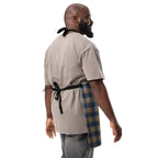 Personalized Cello and Donkey Brown Plaid Apron - Scottish Squares