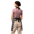 Personalized Cello and Donkey Brown Plaid Apron - Scottish Squares