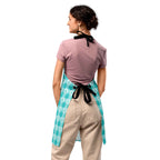 Apron Ovarian Cancer Awareness Plaid - Scottish Squares