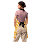 Apron Kidney Cancer Awareness Plaid, Orange Ribbon, Supportive Gift - Scottish Squares