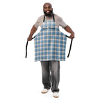 Personalized Pink Cloud and Blue Lagoon Plaid Apron - Scottish Squares