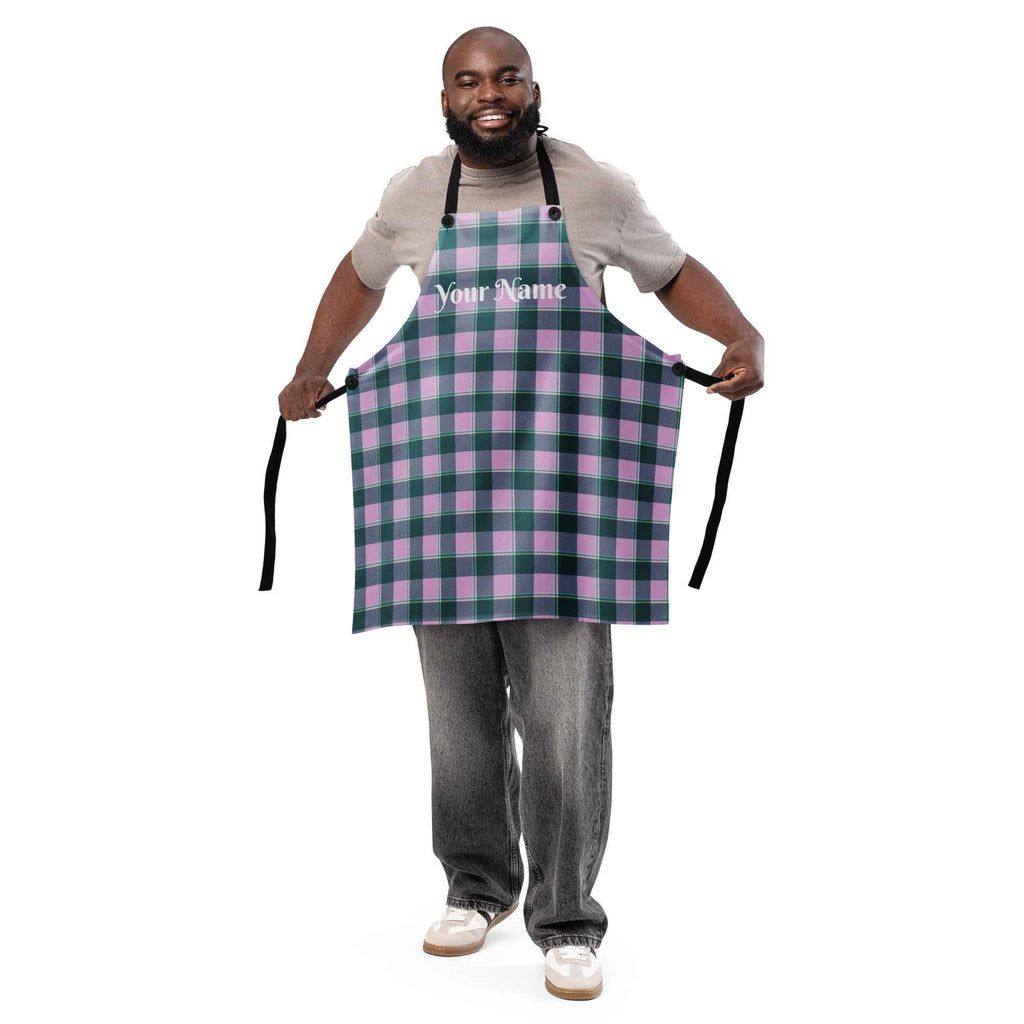 Personalized Ming and Melanie Plaid Apron - Scottish Squares