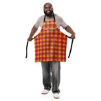Personalized Corn and Razzmatazz Plaid Apron - Scottish Squares