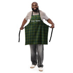 Personalized Woodland and Evergreen Plaid Apron - Scottish Squares