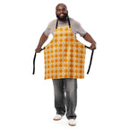 Apron Kidney Cancer Awareness Plaid, Orange Ribbon, Supportive Gift - Scottish Squares