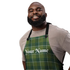 Personalized Woodland and Evergreen Plaid Apron - Scottish Squares