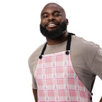 Apron Breast Cancer Awareness Plaid - Scottish Squares