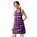 Personalized Purple and Trendy Pink Plaid Apron - Scottish Squares