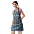 Personalized Hoki and Shuttle Gray Plaid Apron - Scottish Squares