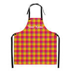 Personalized Corn and Razzmatazz Plaid Apron - Scottish Squares