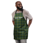 Personalized Woodland and Evergreen Plaid Apron - Scottish Squares