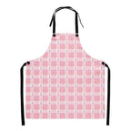 Apron Breast Cancer Awareness Plaid - Scottish Squares