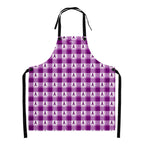 Apron Pancreatic Cancer Awareness Plaid - Scottish Squares