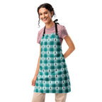 Apron Cervical Cancer Awareness Plaid, Teal Ribbon, Supportive Gift Default Title - Scottish Squares