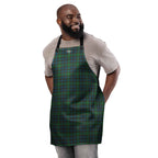Apron Green Blue Orange Plaid Tartan