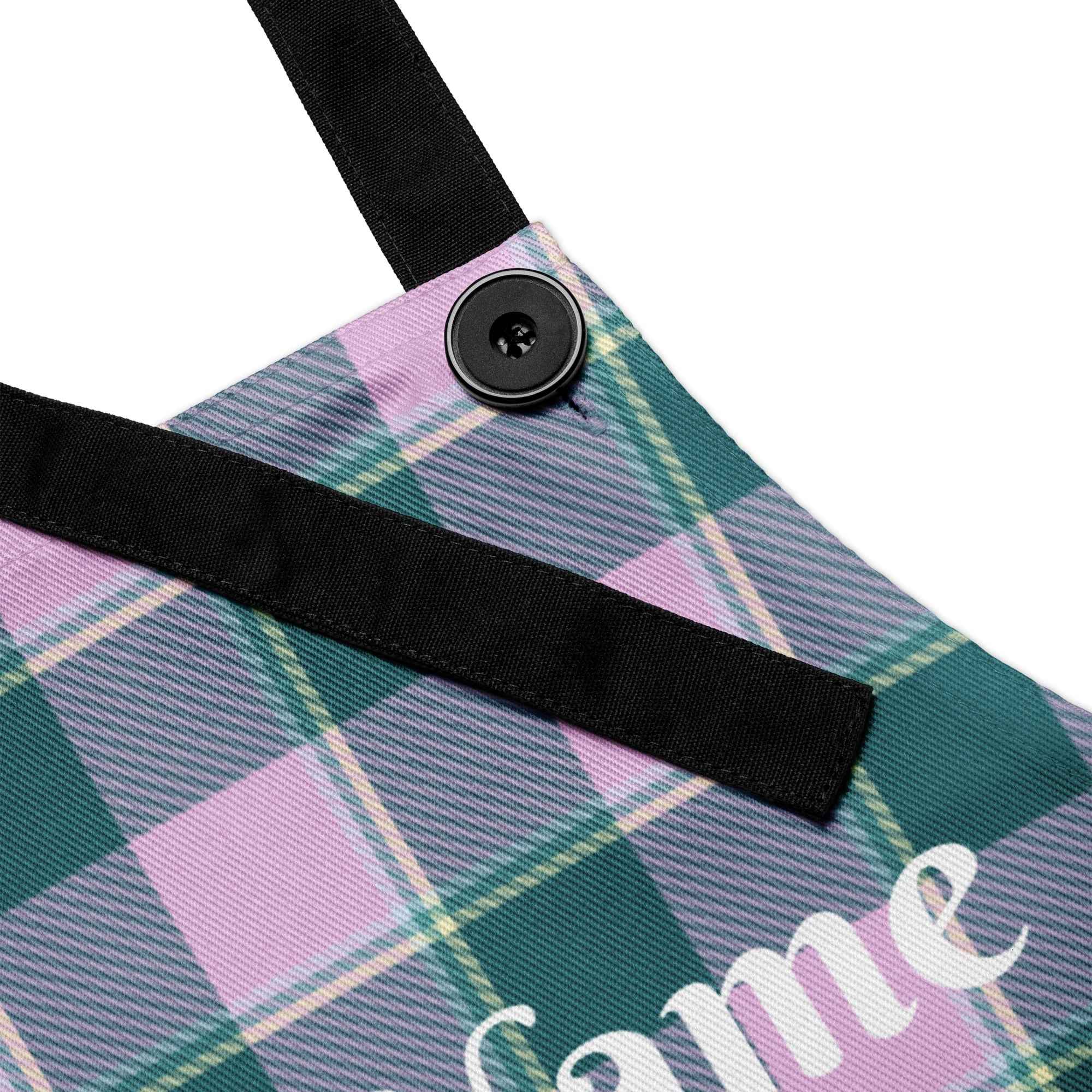 Personalized Ming and Melanie Plaid Apron - Scottish Squares