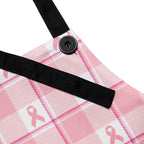 Apron Breast Cancer Awareness Plaid - Scottish Squares