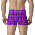 Electric Violet and Fuchsia Plaid Boxer Briefs - Scottish Squares
