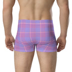 Viola and Dull Lavender Plaid Boxer Briefs - Scottish Squares