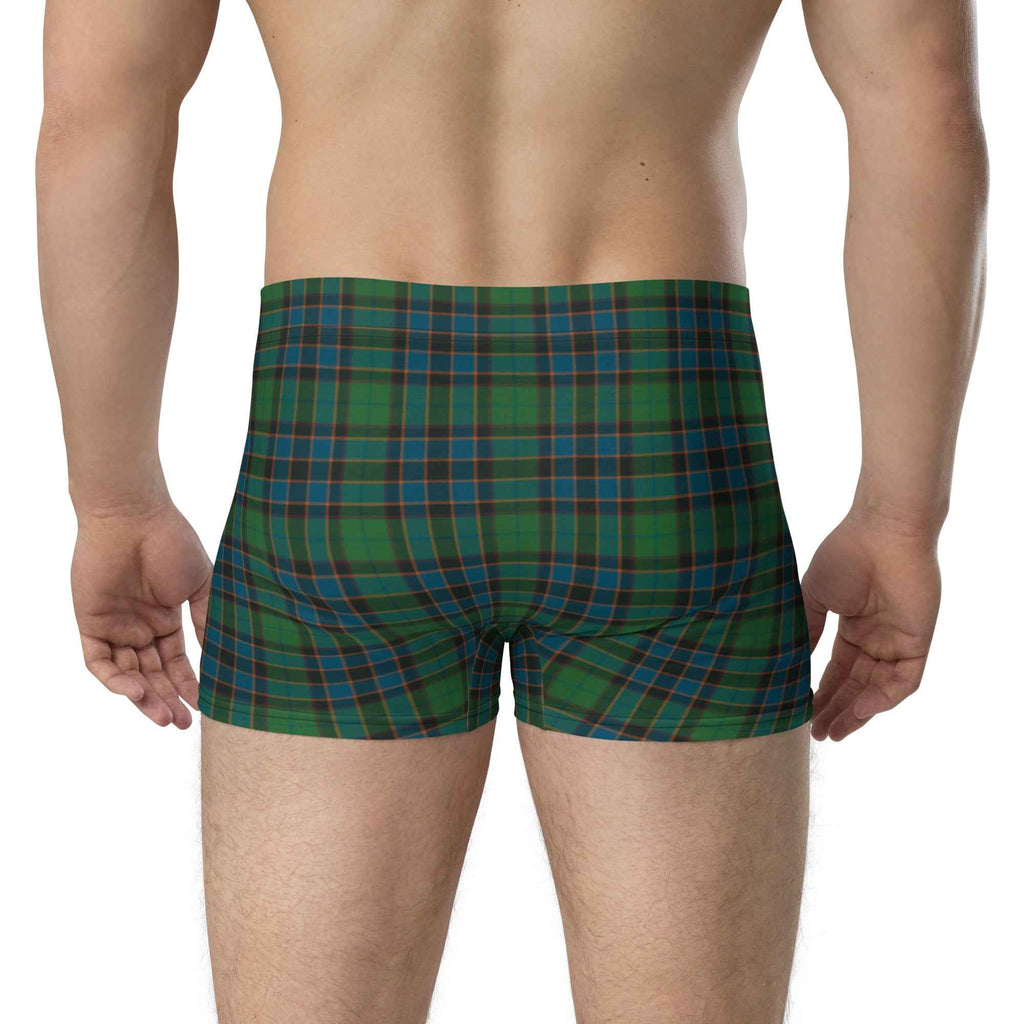 Boxer Briefs Green Blue Orange Plaid Tartan