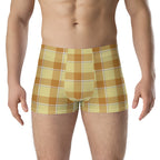 Zombie and Copper Plaid Boxer Briefs - Scottish Squares