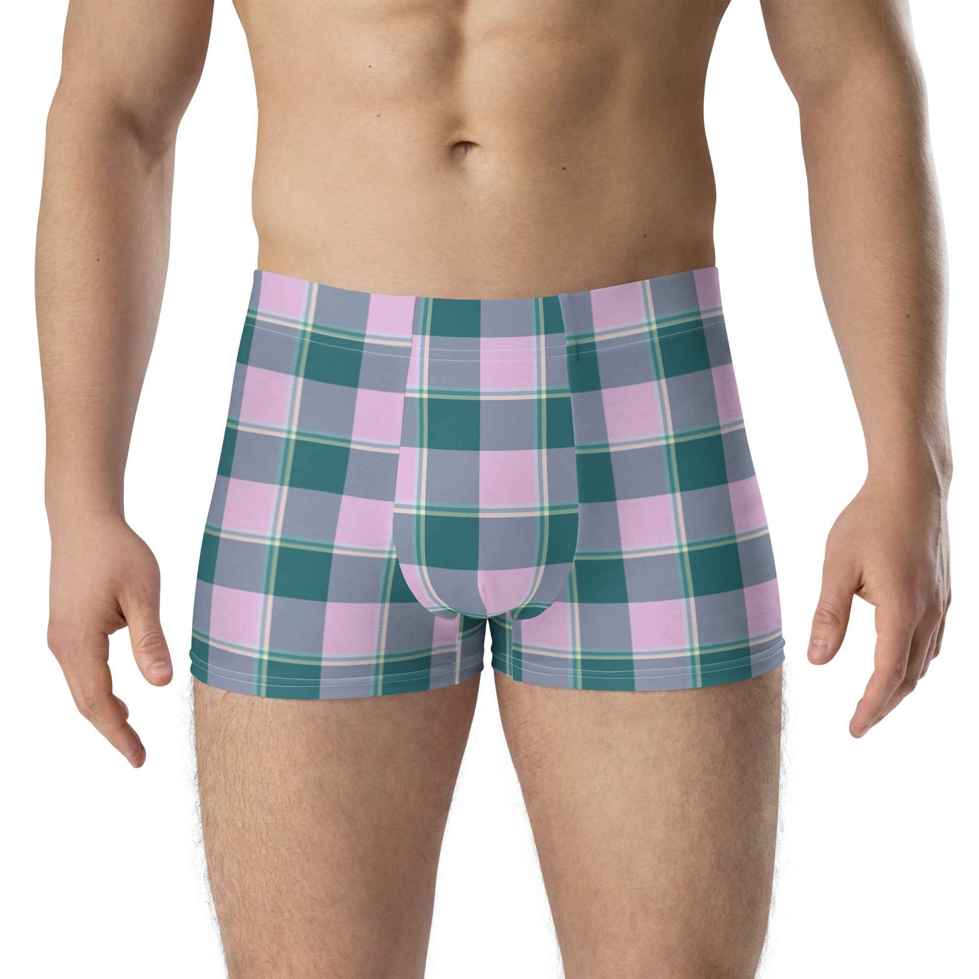 Ming and Melanie Plaid Boxer Briefs - Scottish Squares