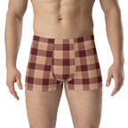 Whiskey and Livid Brown Plaid Boxer Briefs - Scottish Squares