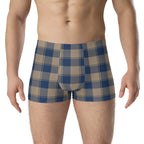 Cello and Donkey Brown Plaid Boxer Briefs - Scottish Squares