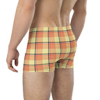 Claystone and Morning Mist Plaid Boxer Briefs - Scottish Squares