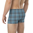 Hoki and Shuttle Gray Plaid Boxer Briefs - Scottish Squares