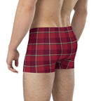 Old Brick and Cab Sav Plaid Boxer Briefs - Scottish Squares