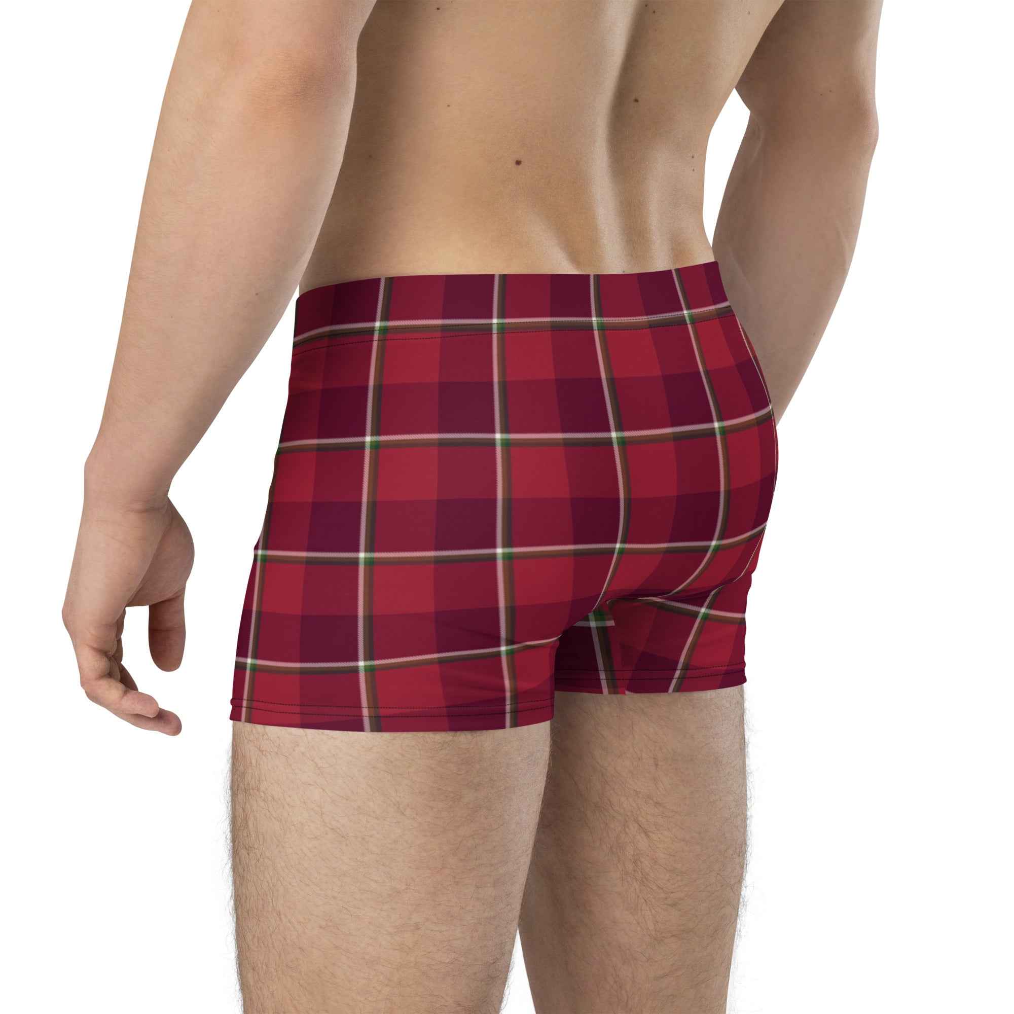 Old Brick and Cab Sav Plaid Boxer Briefs - Scottish Squares
