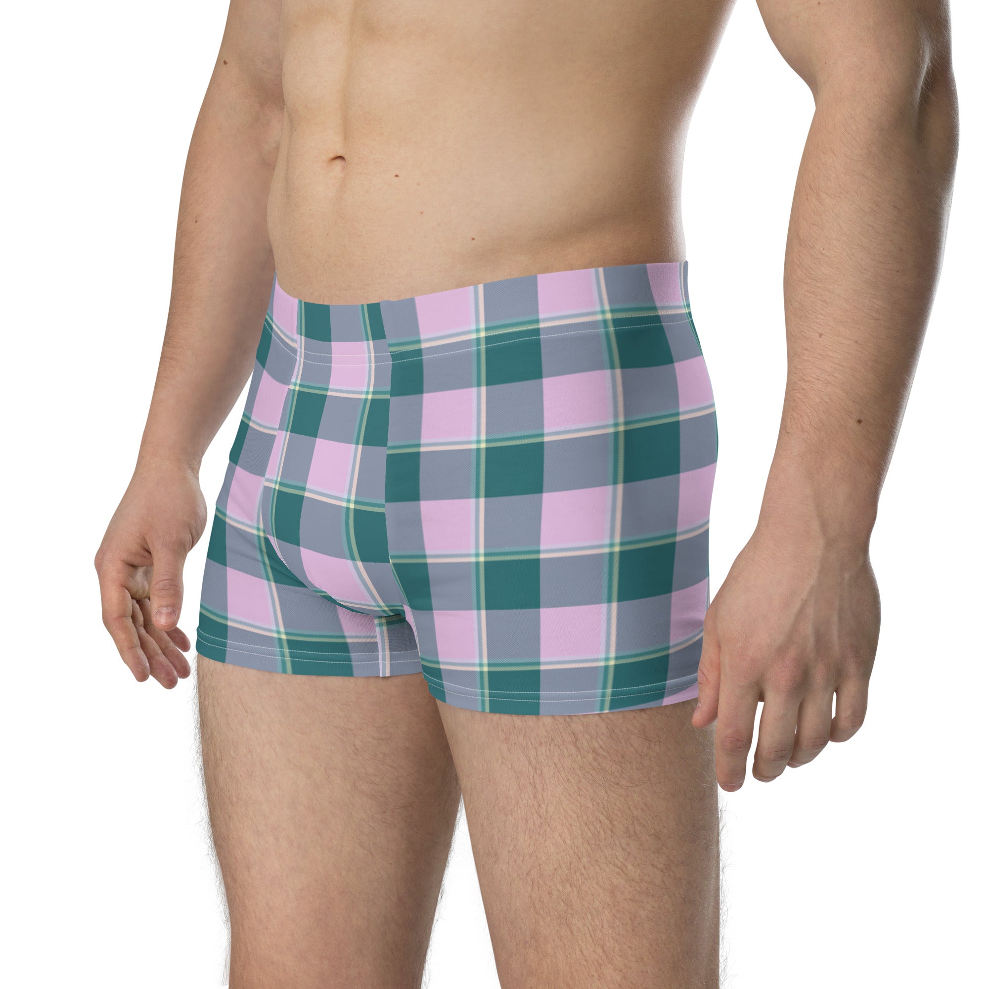 Ming and Melanie Plaid Boxer Briefs - Scottish Squares