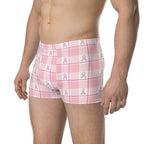 Boxer Briefs Breast Cancer Awareness Plaid - Scottish Squares