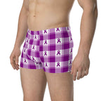 Boxer Briefs Pancreatic Cancer Awareness Plaid - Scottish Squares