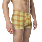 Zombie and Copper Plaid Boxer Briefs - Scottish Squares