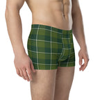Woodland and Evergreen Plaid Boxer Briefs - Scottish Squares