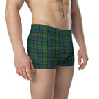 Boxer Briefs Green Blue Orange Plaid Tartan