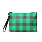 Personalized Crossbody Bag Spring Green and Finlandia Plaid - Scottish Squares