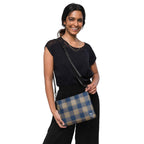 Personalized Crossbody Bag Cello and Donkey Brown Plaid - Scottish Squares