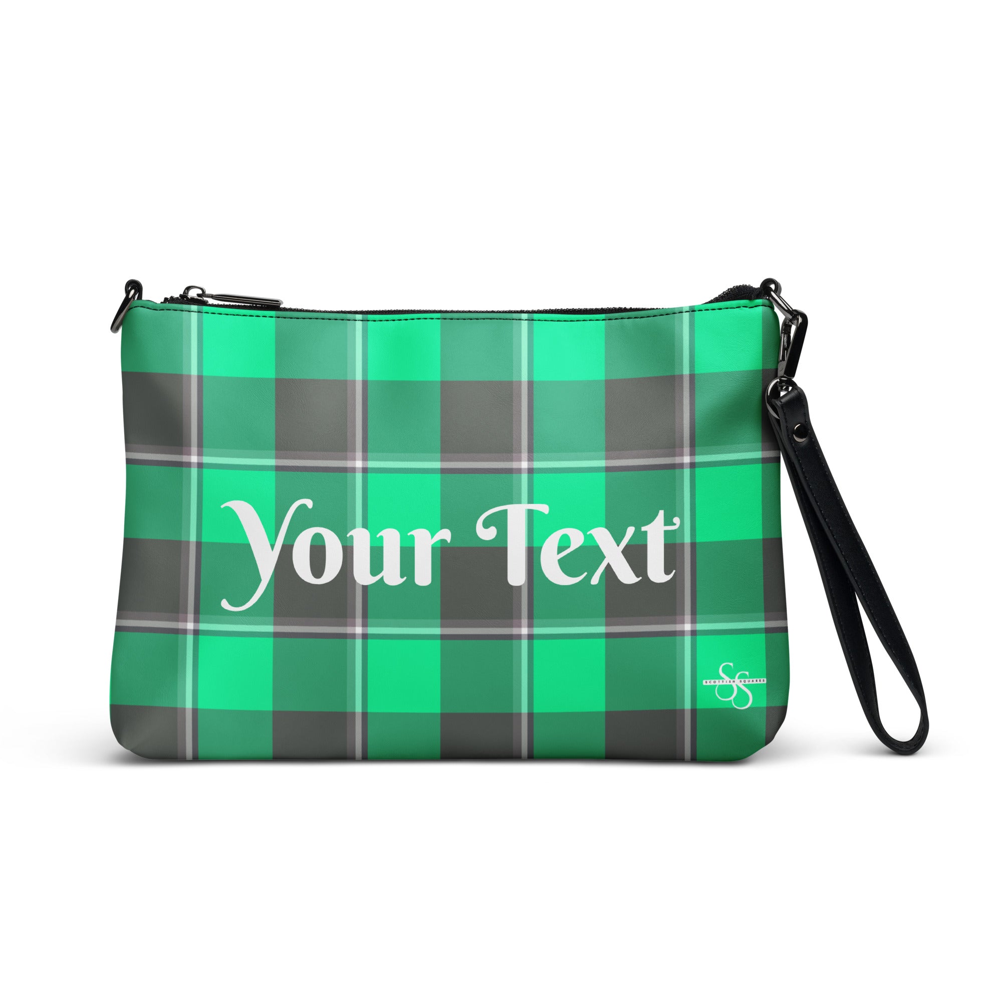 Personalized Crossbody Bag Spring Green and Finlandia Plaid Default Title - Scottish Squares