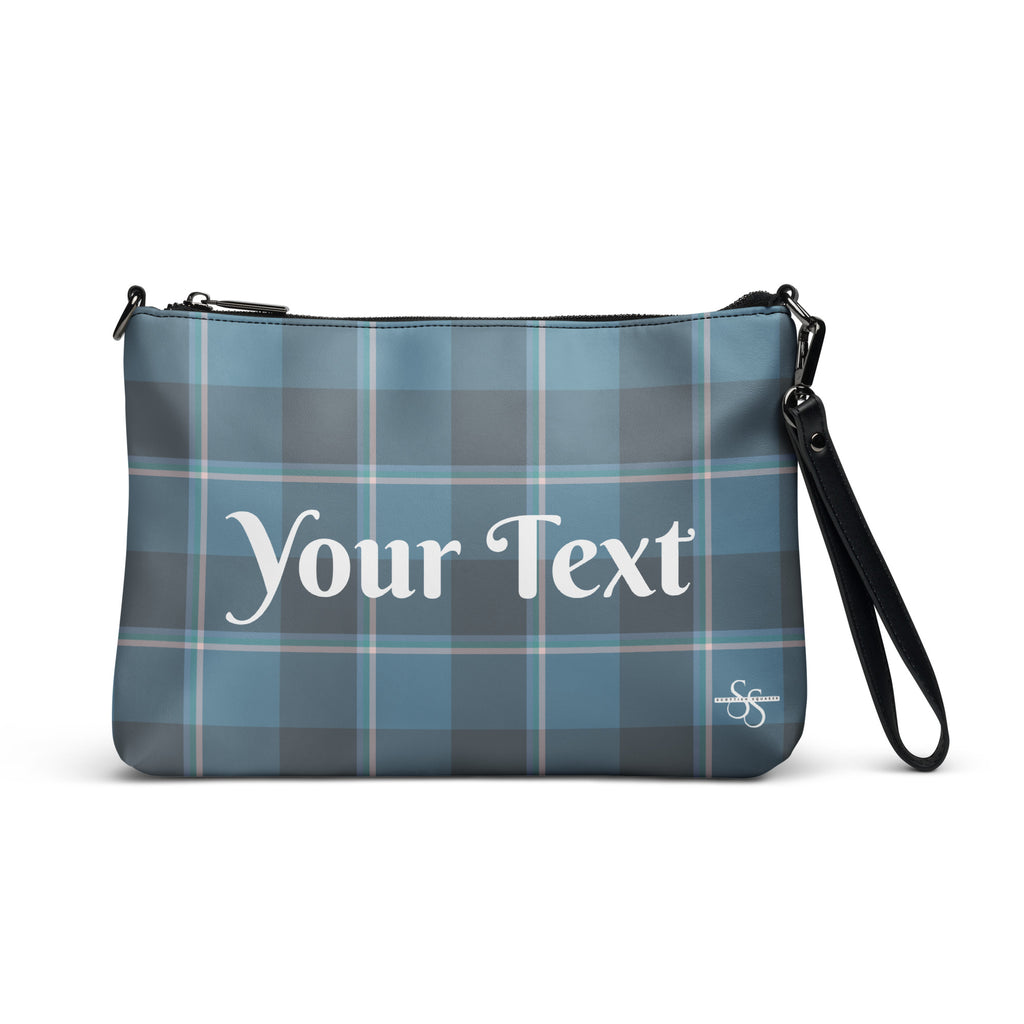 Personalized Crossbody Bag Hoki and Shuttle Gray Plaid Default Title - Scottish Squares