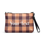 Personalized Crossbody Bag Hit Pink and Livid Brown Plaid Default Title - Scottish Squares