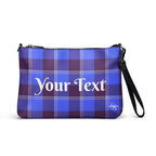 Personalized Crossbody Bag Cornflower Blue and Livid Brown Plaid Default Title - Scottish Squares