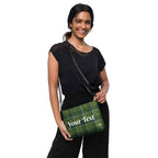 Personalized Crossbody Bag Woodland and Evergreen Plaid - Scottish Squares